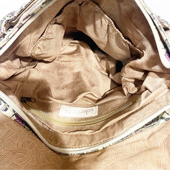 Sakroots Multi Color Convertible Peace bird Backpack Travel - Picture 4 of 6